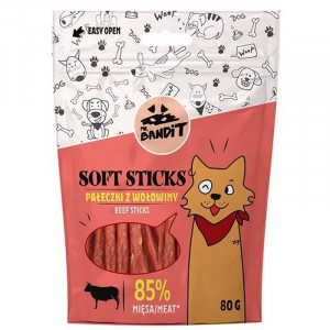 MR.BANDIT SOFT STICKS BEEF gardums suņiem Liellopu gaļas kociņi 80g